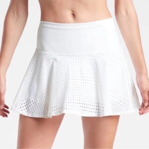 NWOT Athleta A Game Mesh Skort Size 2X White Tennis Pickleball